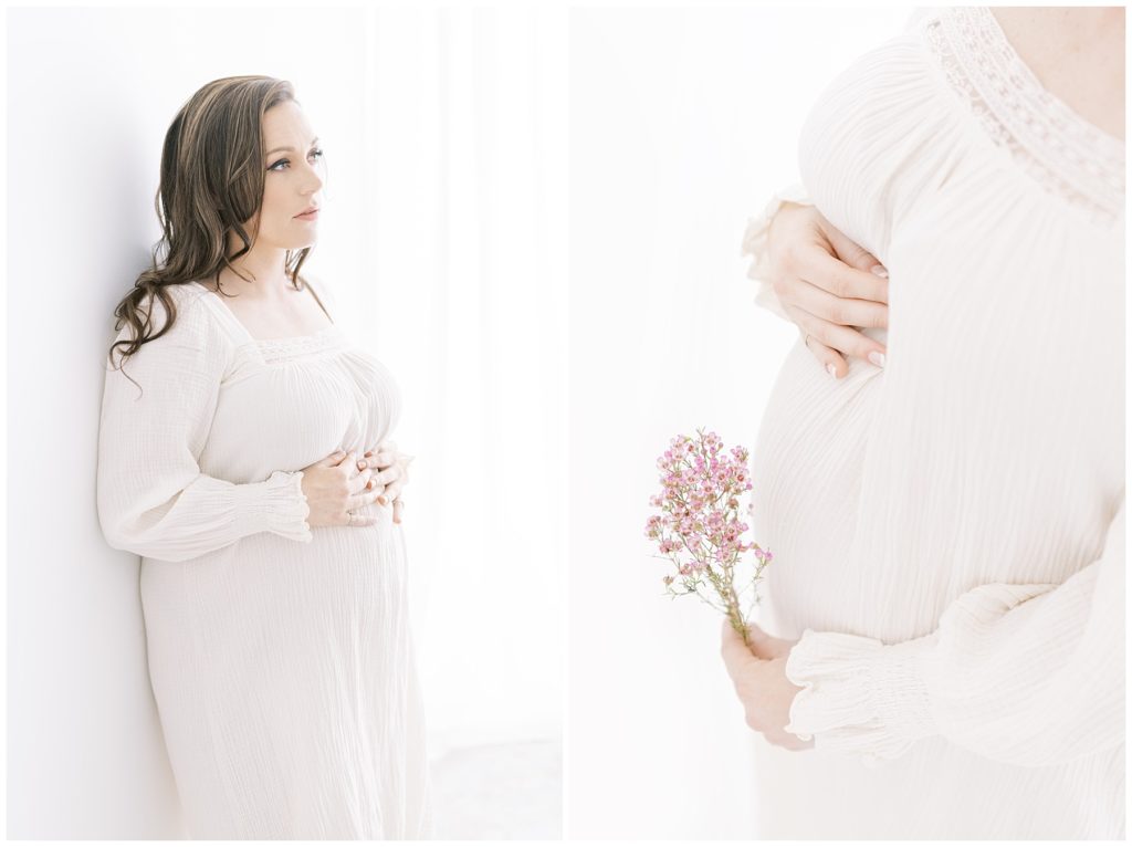 expectant mother in a maternity session in Washington, DC
